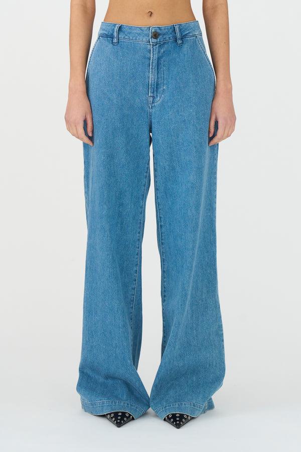 Ivy Copenhagen IVY-Augusta French Jeans Wash Garda Denim Blue