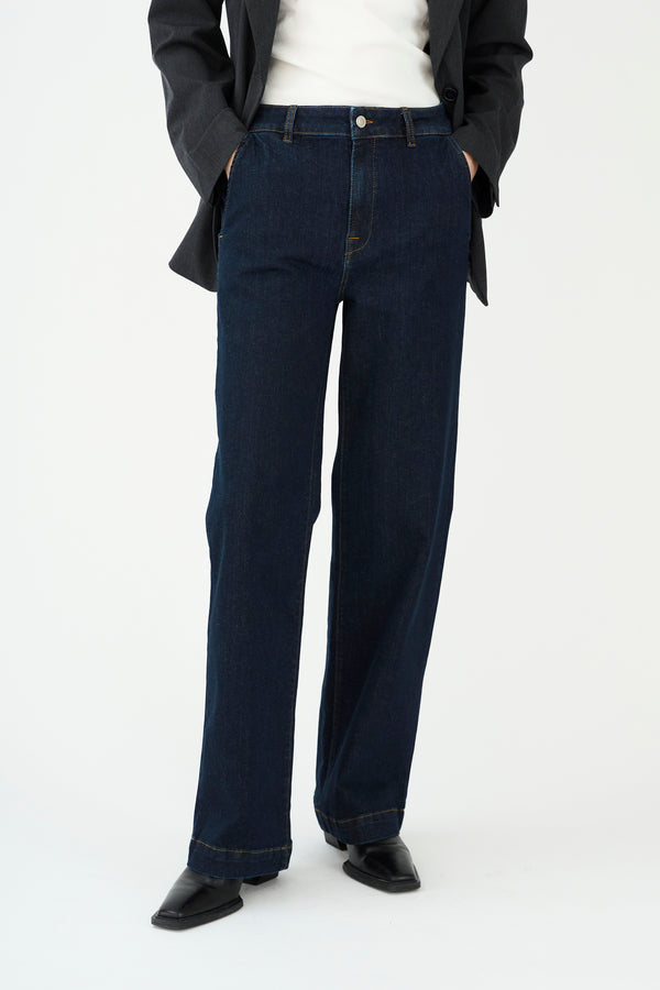 Ivy Copenhagen IVY-Augusta French Jeans Wash Undone Indigo Denim Blue