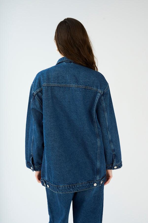 Ivy Copenhagen IVY-Augusta Oversize Jacket Wash Waterford Denim Blue