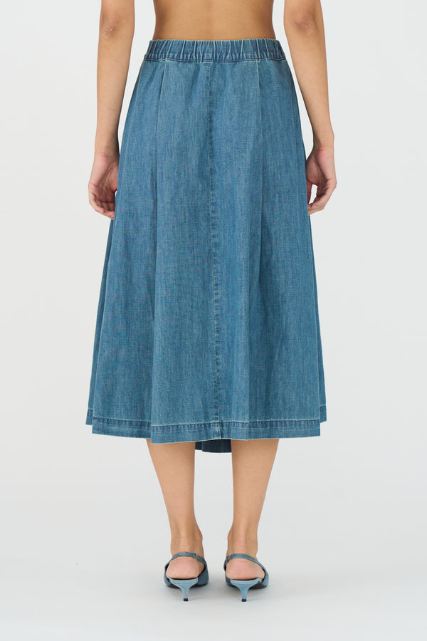 Ivy Copenhagen IVY-Augusta Solar Skirt Wash Bristol Denim Blue