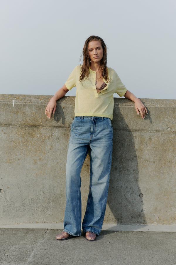 ivy copenhagen IVY-Brooke French Jeans Wash Palencia Denim Blue