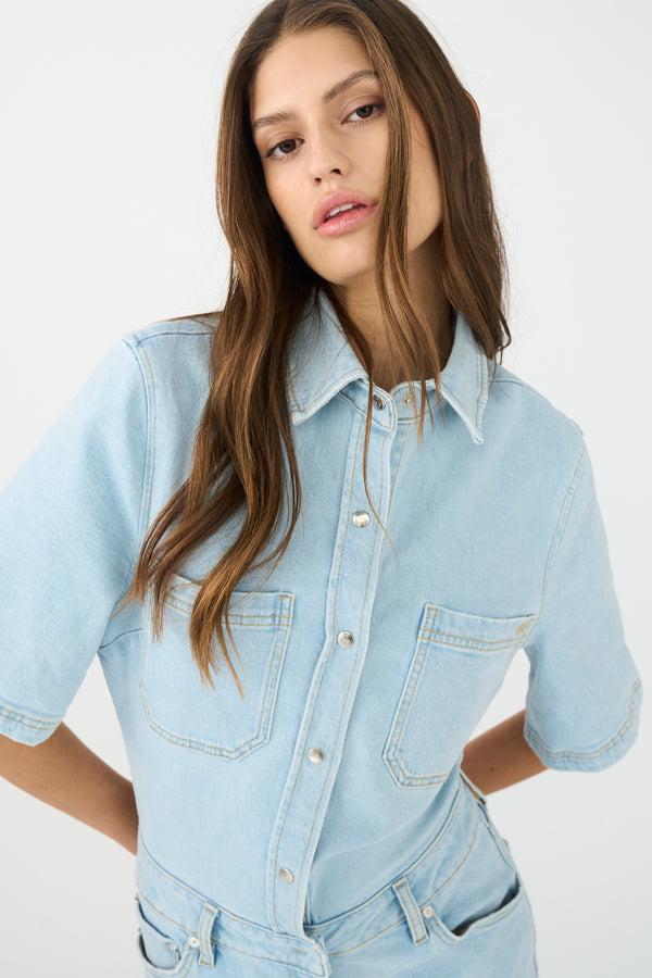 Ivy Copenhagen IVY-Brooke SS Jumpsuit Wash Wembley Denim Blue