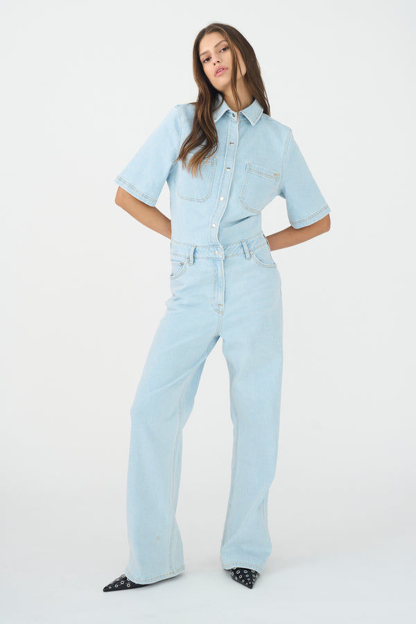 Ivy Copenhagen IVY-Brooke SS Jumpsuit Wash Wembley Denim Blue
