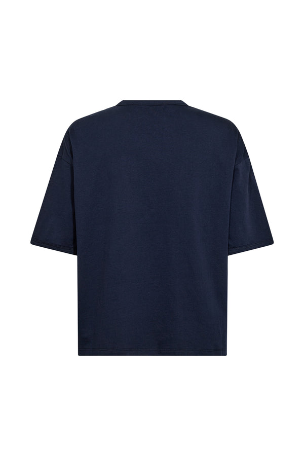 Ivy Copenhagen IVY-Campus Glitter Tee - Deep Navy Blue