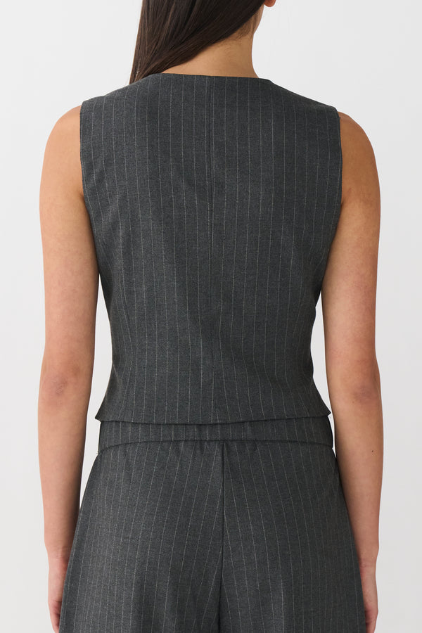 Ivy Copenhagen IVY-Alanis Vest Pin Stripe - Grey