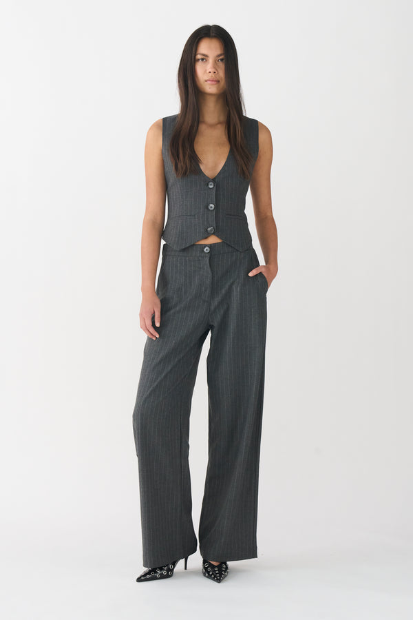Ivy Copenhagen IVY-Alanis Vest Pin Stripe - Grey