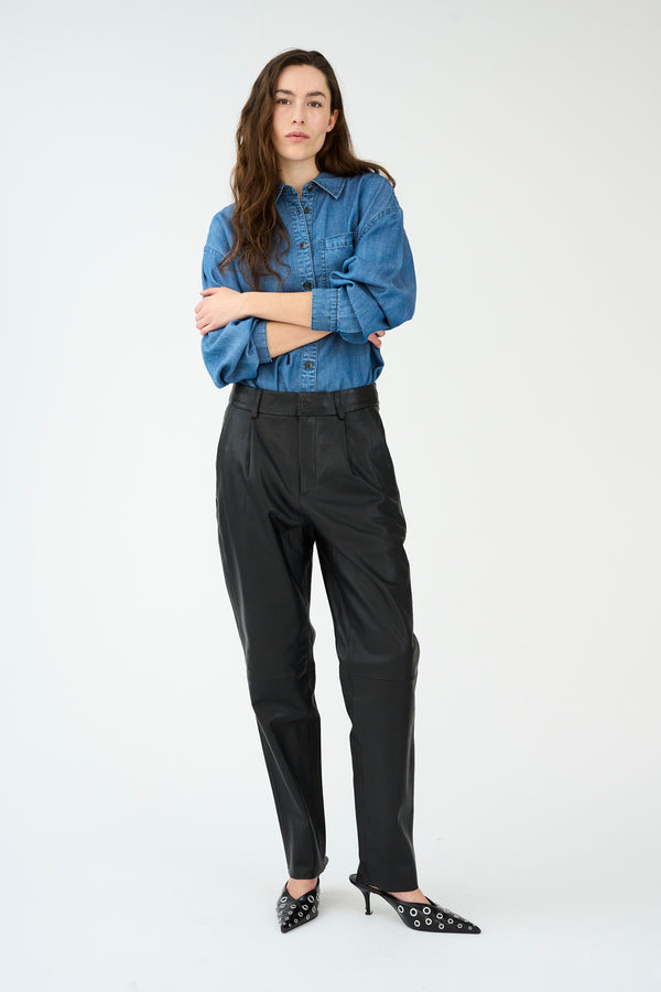 Ivy Copenhagen IVY-Ali Kylie Leather Pant - Black