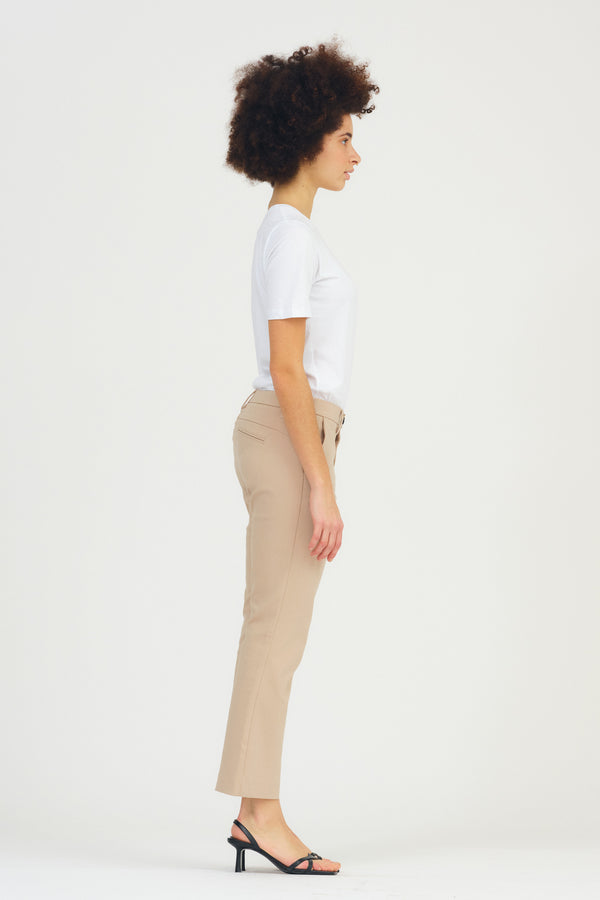 Ivy Copenhagen IVY-Alice Cropped Flare Pant - Latte
