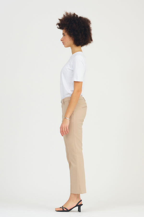 Ivy Copenhagen IVY-Alice Cropped Flare Pant - Latte