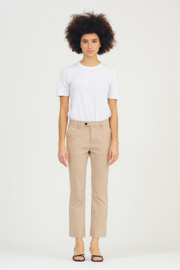 Ivy Copenhagen IVY-Alice Cropped Flare Pant - Latte