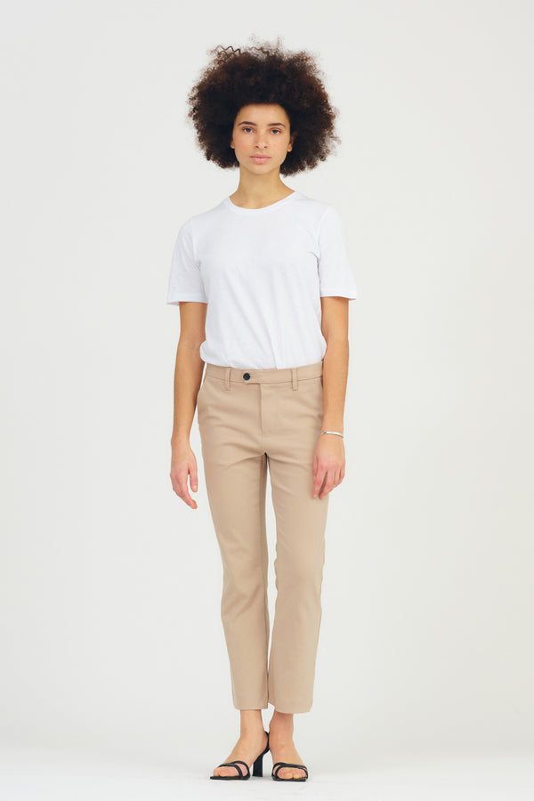 ivy copenhagen IVY-Alice Cropped Flare Pant - Latte