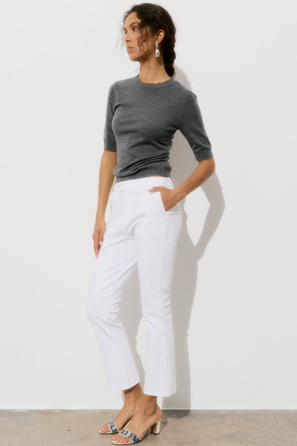 ivy copenhagen IVY-Alice Cropped Flare Pant - White