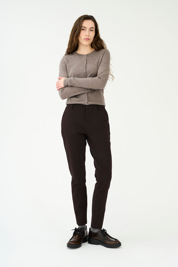 Ivy Copenhagen IVY-Alice MW Pant - Dark Toffee Brown