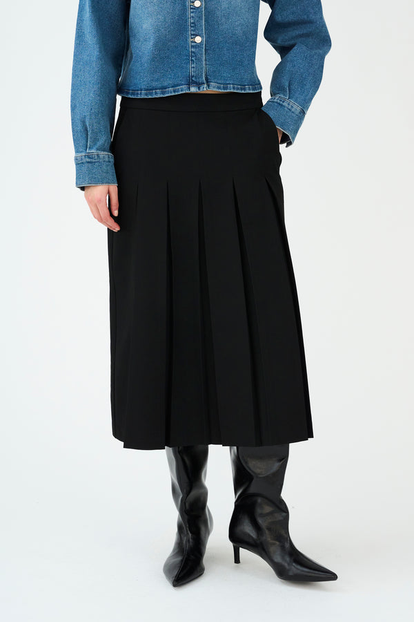 Ivy Copenhagen IVY-Andrea Pleat Skirt - Black