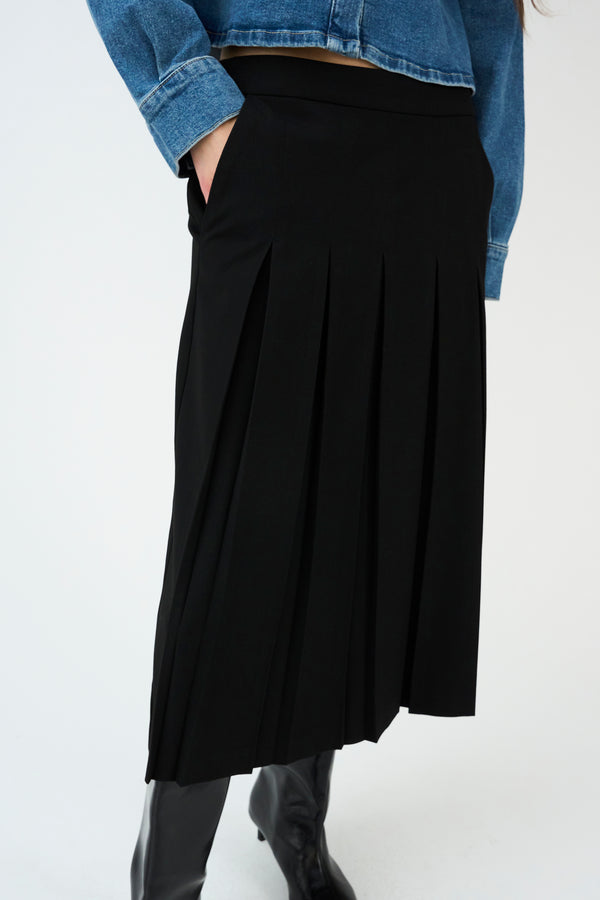Ivy Copenhagen IVY-Andrea Pleat Skirt - Black