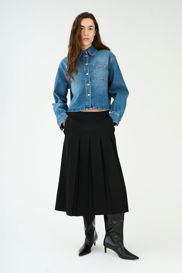 ivy copenhagen IVY-Andrea Pleat Skirt - Black