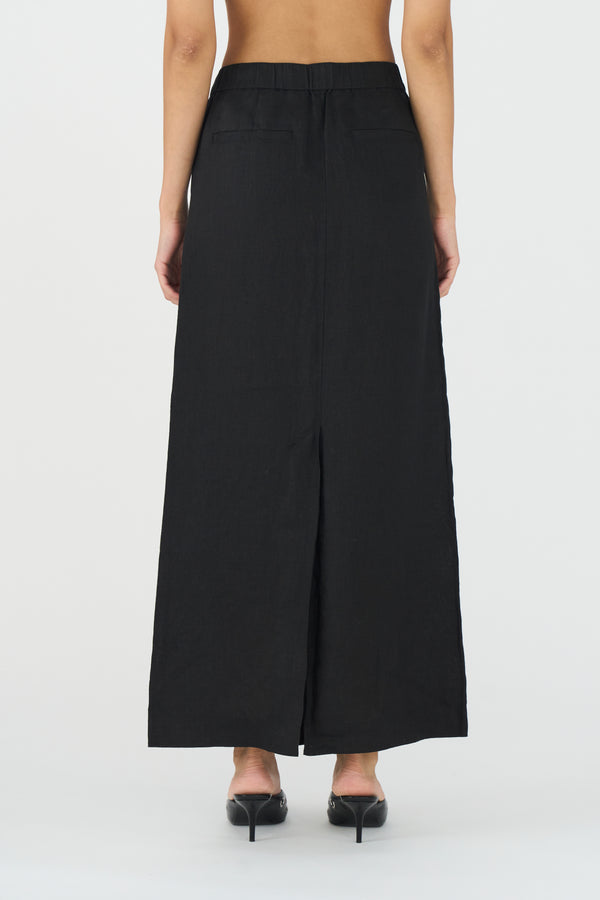 Ivy Copenhagen IVY-Augusta 70's Linen Skirt - Black