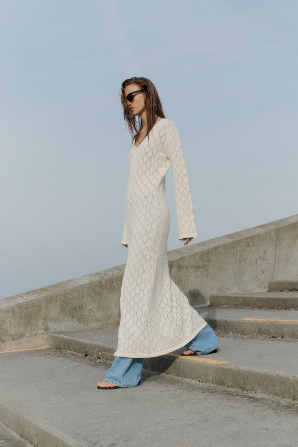 ivy copenhagen IVY-Breeze Crochet Dress - Ecru