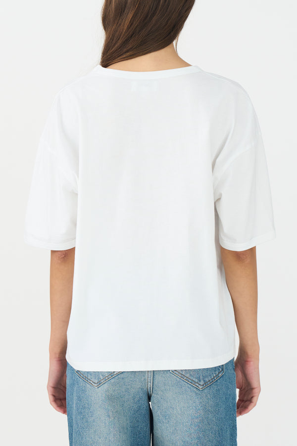 Ivy Copenhagen IVY-Campus Glitter Tee - White