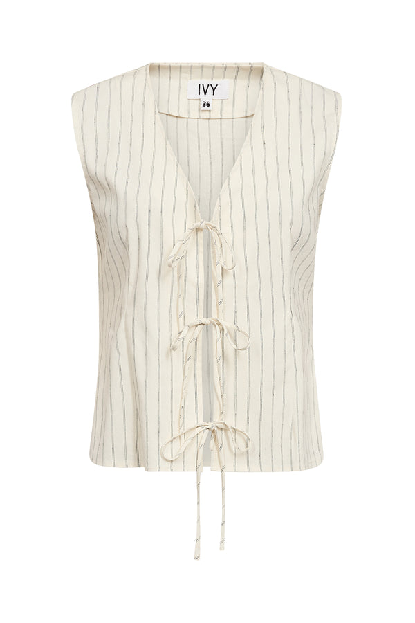 Ivy Copenhagen IVY-Carina Tie Vest - Ecru