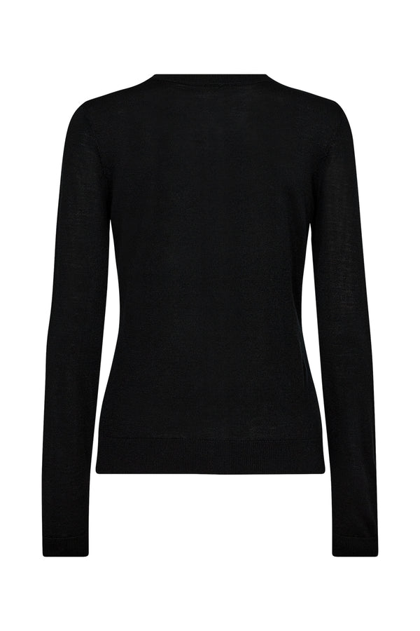 Ivy Copenhagen IVY-Essex LS O-neck Cardigan - Black