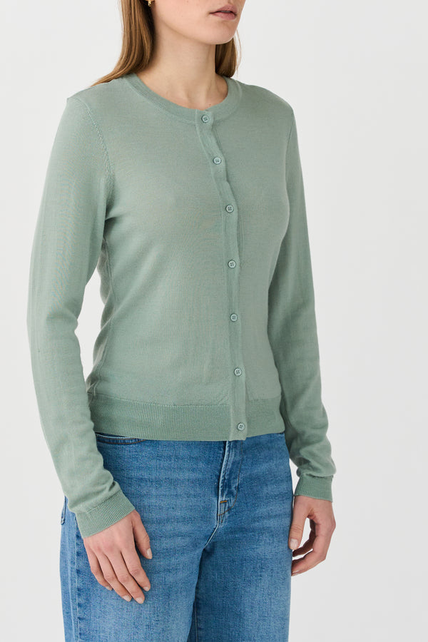 Ivy Copenhagen IVY-Essex LS O-neck Cardigan - Mint