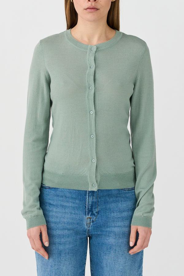 ivy copenhagen IVY-Essex LS O-neck Cardigan - Mint