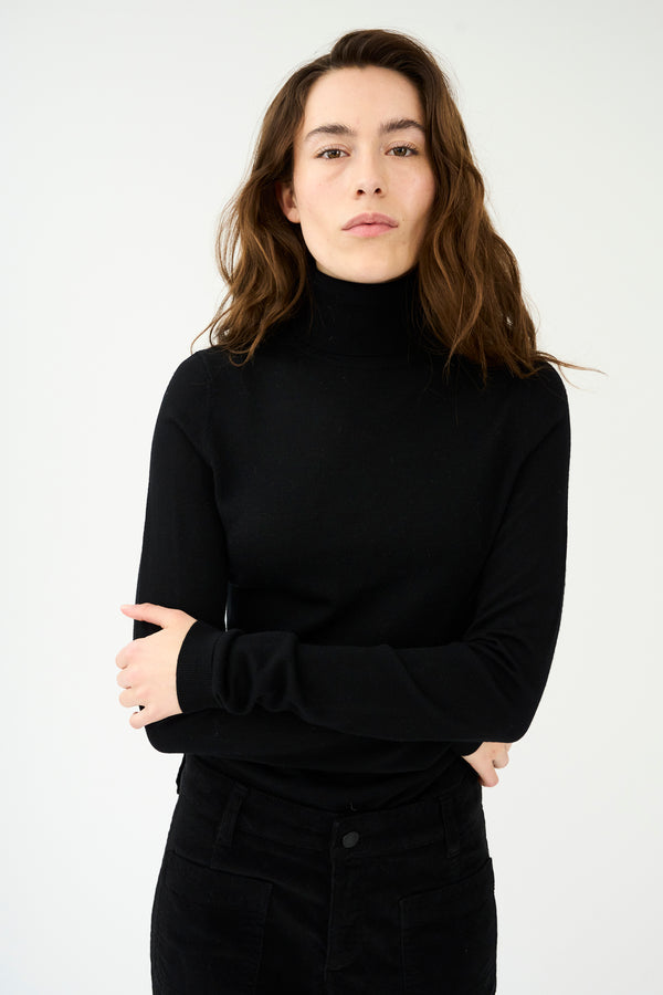 Ivy Copenhagen IVY-Essex LS Rollneck Knit - Black