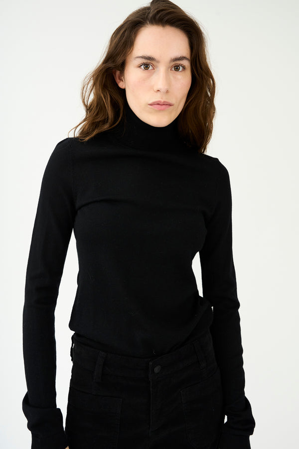 ivy copenhagen IVY-Essex LS Rollneck Knit - Black
