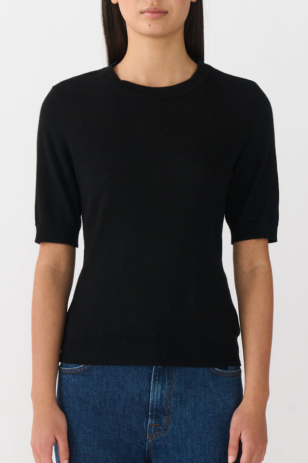 Ivy Copenhagen IVY-Essex SS O-neck Knit - Black