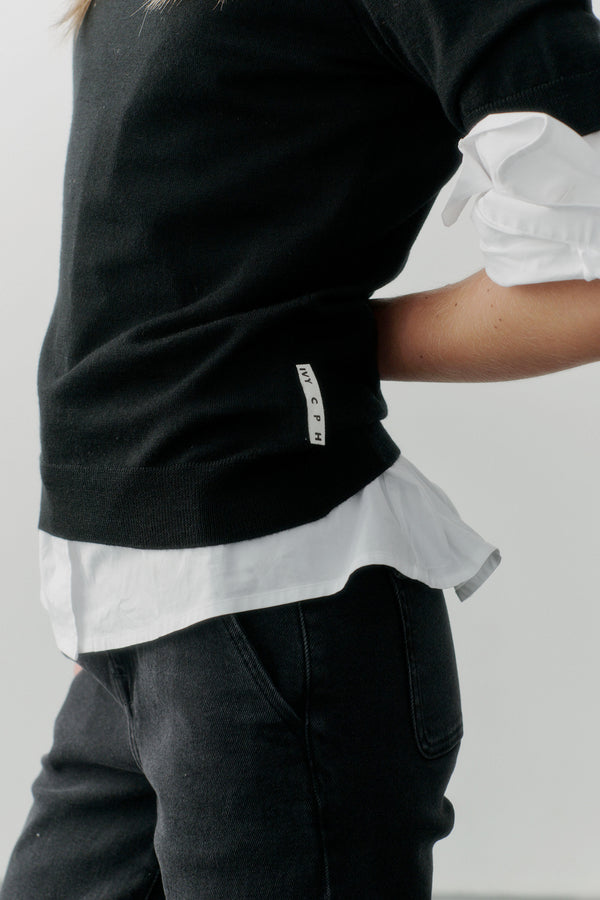 Ivy Copenhagen IVY-Essex SS O-neck Knit - Black