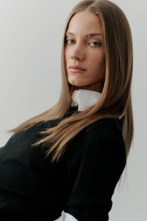 Ivy Copenhagen IVY-Essex SS O-neck Knit - Black