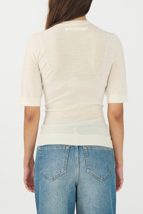 Ivy Copenhagen IVY-Essex SS O-neck Knit - Ecru