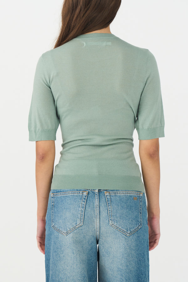 Ivy Copenhagen IVY-Essex SS O-neck Knit - Mint