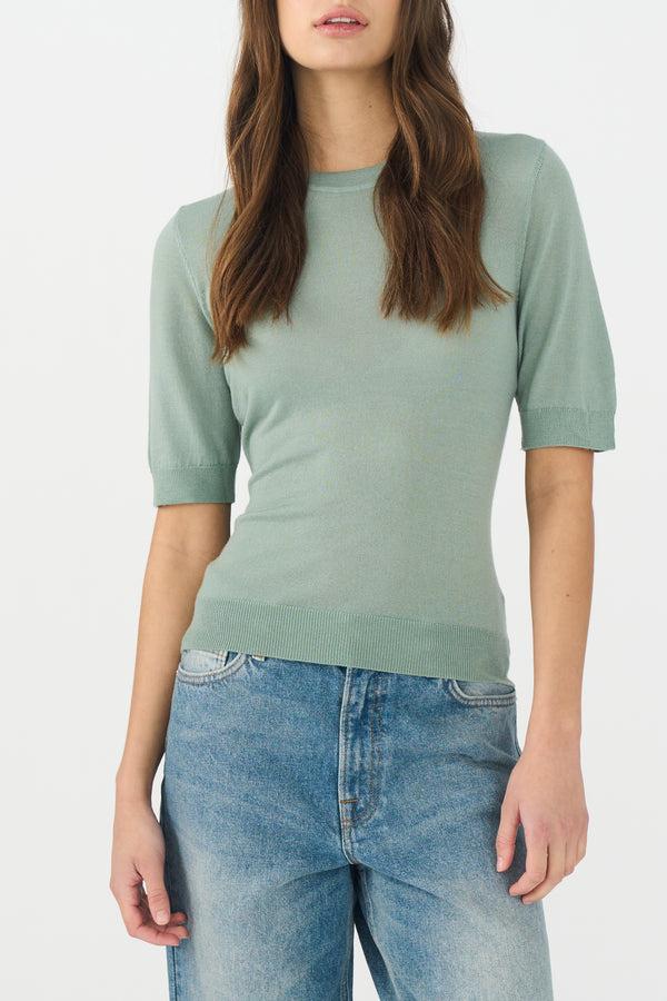 Ivy Copenhagen IVY-Essex SS O-neck Knit - Mint