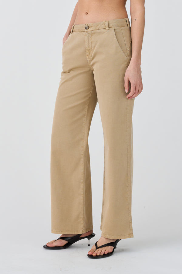 Ivy Copenhagen IVY-Karmey Chino Wide Pant - Khaki