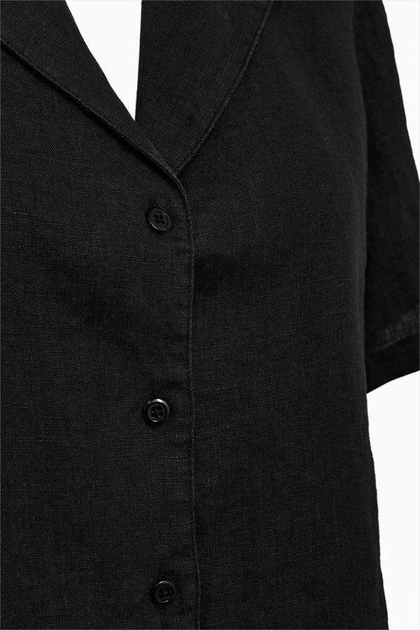 Ivy Copenhagen IVY-Karmey SS Linen Shirt - Black