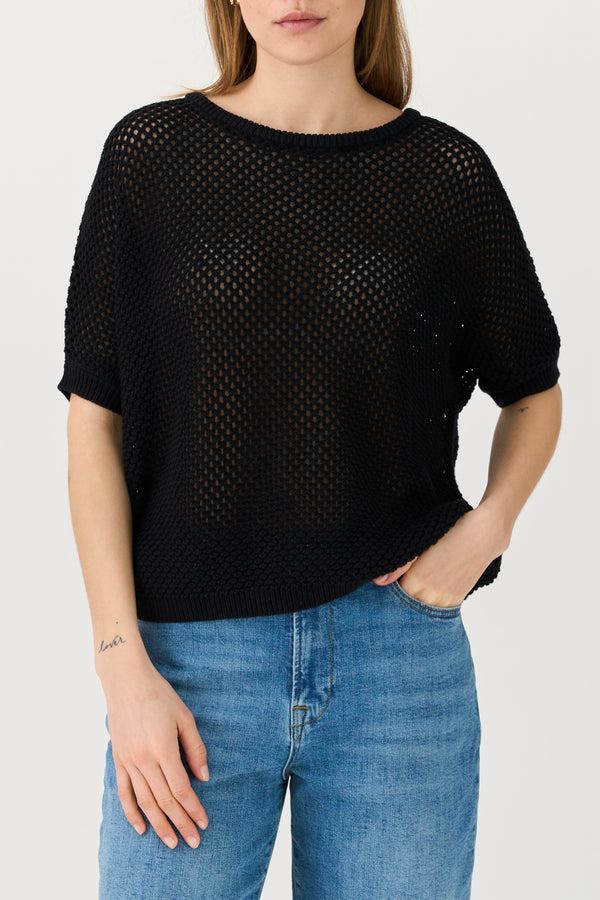Ivy Copenhagen IVY-Myra Oversize Knit Tee - Black