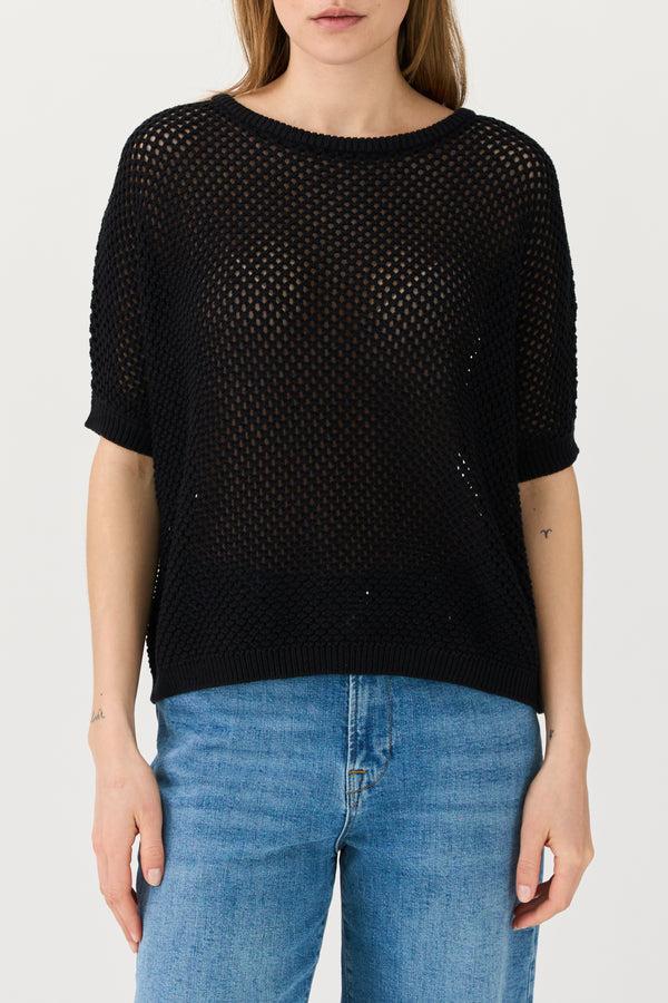 Ivy Copenhagen IVY-Myra Oversize Knit Tee - Black