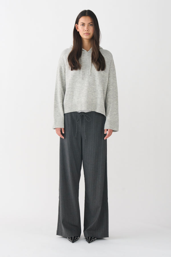 Ivy Copenhagen IVY-Sinead Hoodie Knit - Grey Melange