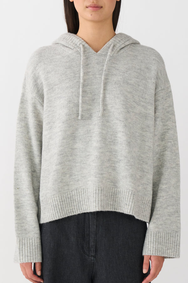 Ivy Copenhagen IVY-Sinead Hoodie Knit - Grey Melange