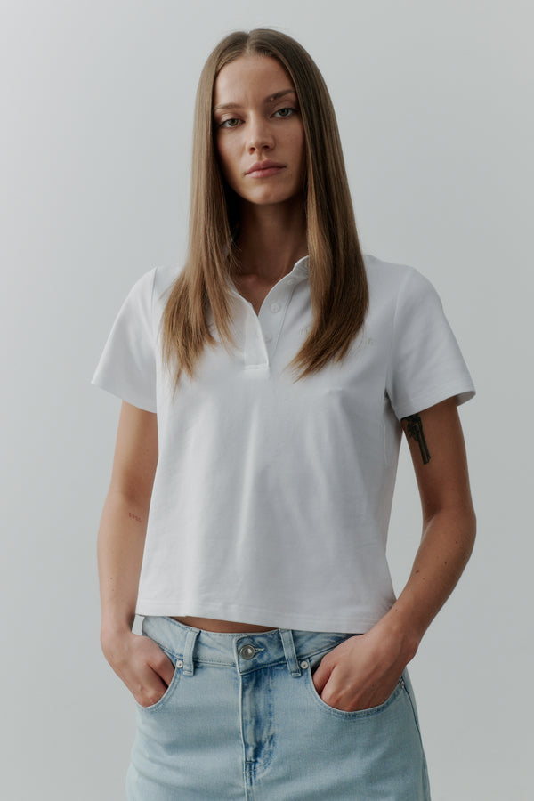 ivy copenhagen IVY-Star S/S Polo - White