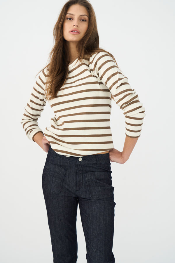 ivy copenhagen IVY-Stix LS Tee - Ecru