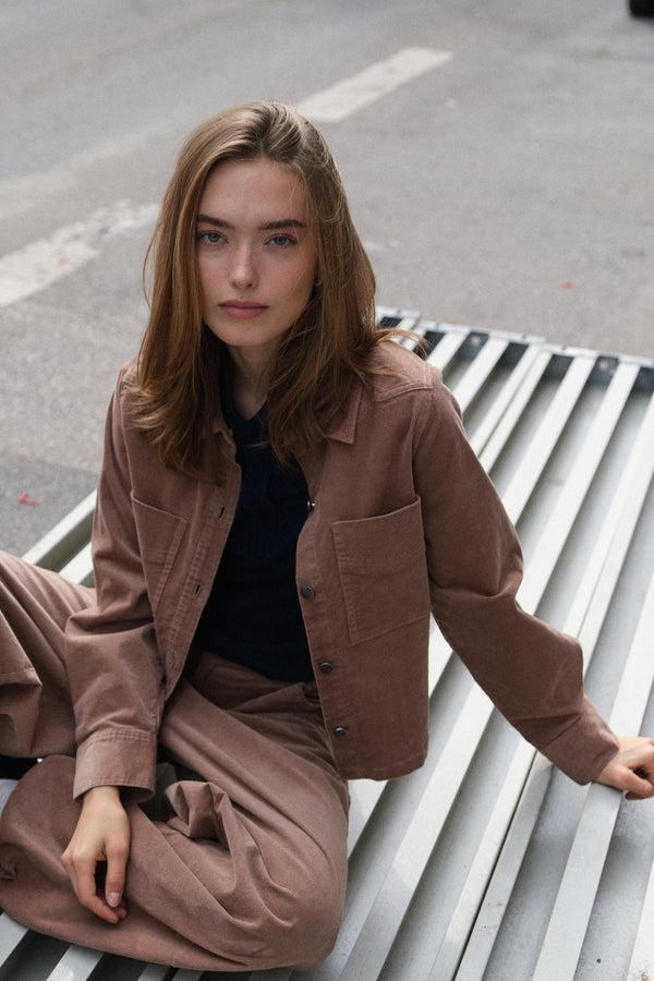 ivy copenhagen IVY-Corinne Corduroy Overshirt Dark Desert