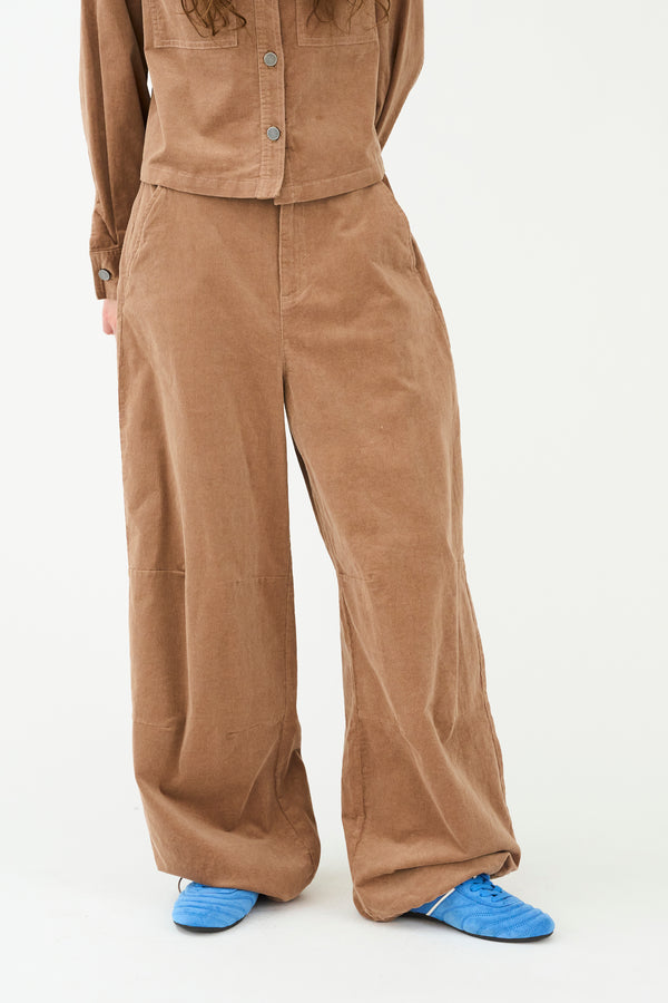 Ivy Copenhagen IVY-Corinne Corduroy Parachute Pant Dark Desert