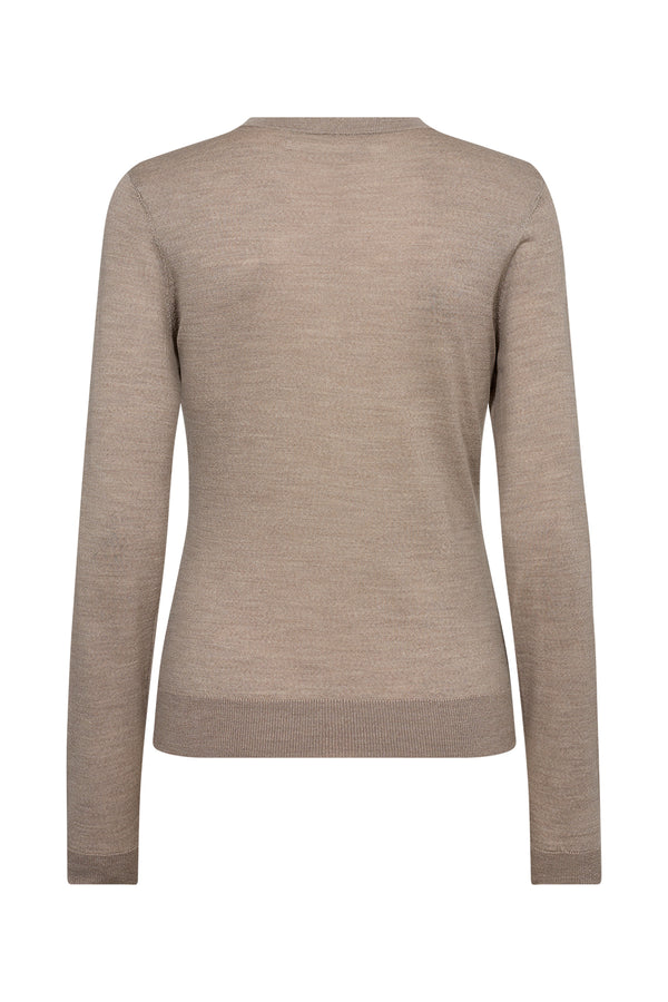 Ivy Copenhagen IVY-Essex LS O-neck Knit - Beige Melange