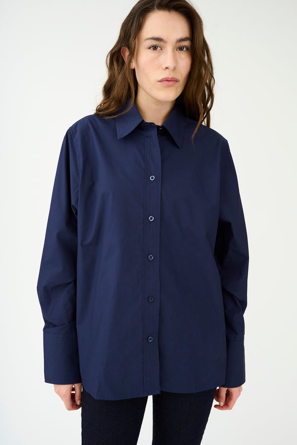 ivy copenhagen IVY-Filippa Essential Shirt - Deep Navy Blue