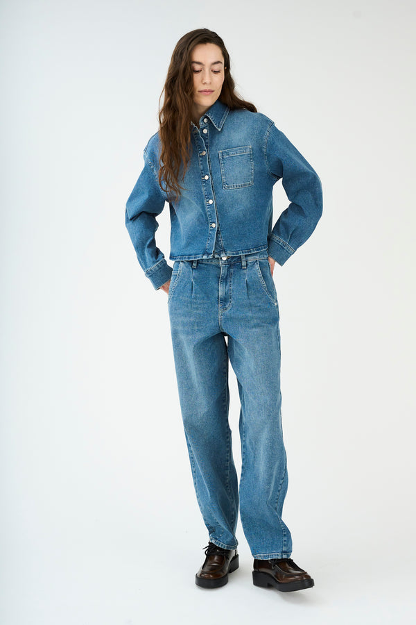 Ivy Copenhagen IVY-Heaven Cropped Jeans Wash Tribeca Denim Blue