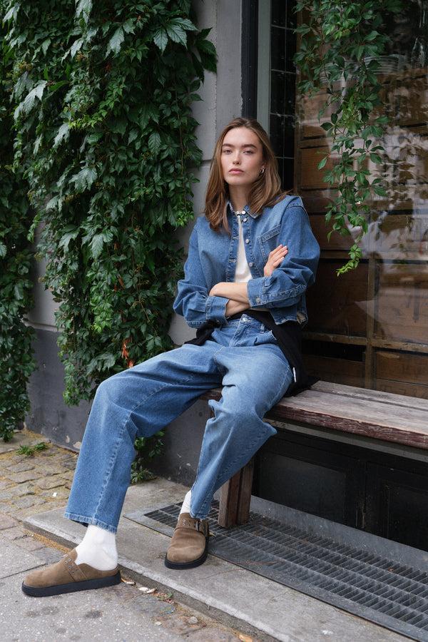 ivy copenhagen IVY-Heaven Cropped Jeans Wash Tribeca Denim Blue