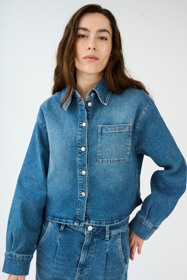 Ivy Copenhagen IVY-Heaven Denim Shirt Wash Tribeca Denim Blue